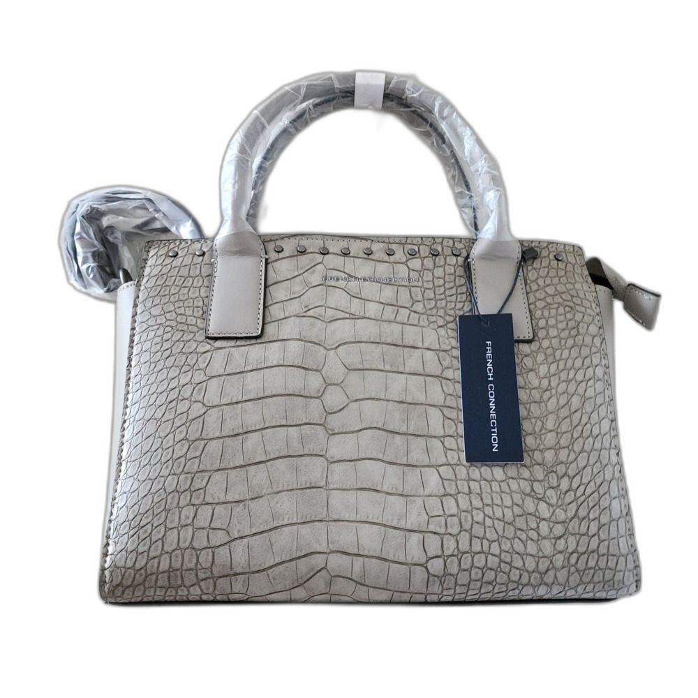 French Connection Jessamy Croco Satchel